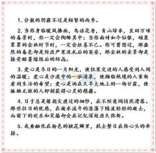 作文好句好段摘抄大全 中考优秀作文好句好段摘抄