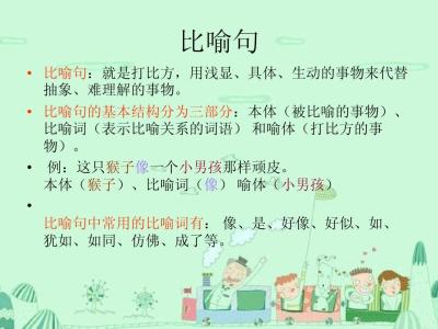 小学二年级比喻句大全 关于小学二年级比喻句大全