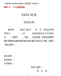 中智签证荷兰受理中心 荷兰签证在职证明