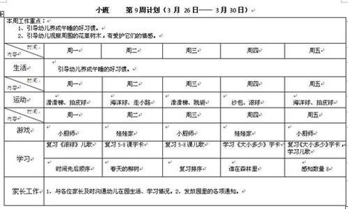 学前班教育教学计划 学前班教学工作计划