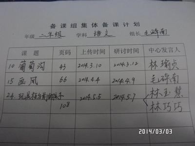 语文备课组工作计划 2015年语文备课组工作计划