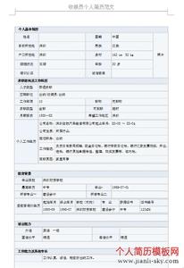 会计专业个人简历模板 收银员专业个人简历模板