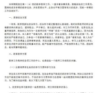 小学数学教师年终总结 中学数学教师年终总结