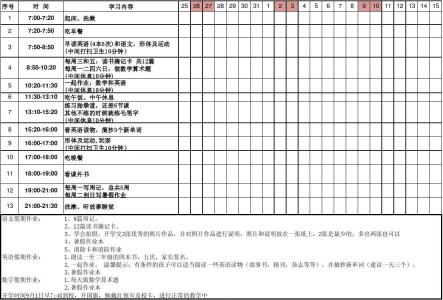 小学生暑假英语学习计划