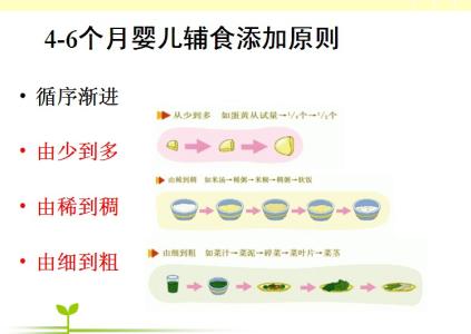 添加辅食的原则和方法 宝宝辅食添加的原则