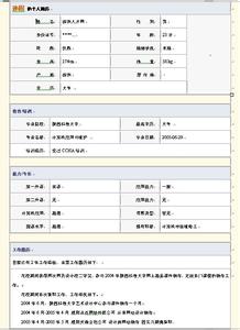 计算机个人简历模板 计算机软件类专业个人简历模板