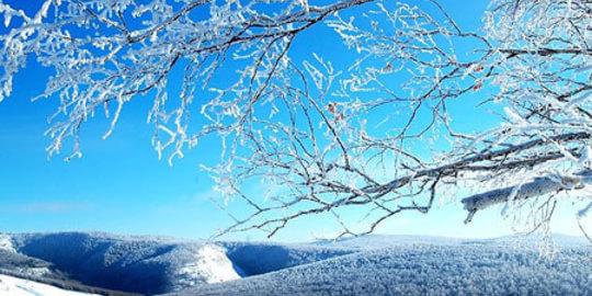 黄土高原雪景 春节去高原泡温泉赏玩雪景