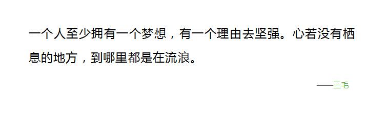 三毛经典语录爱情语录 三毛经典语录大全