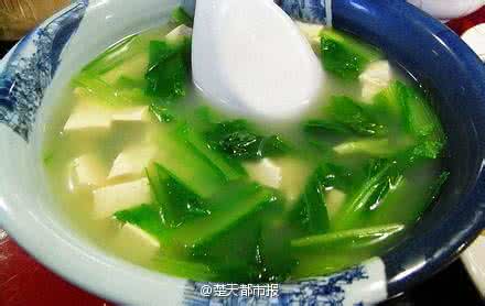 小白菜豆腐汤 小白菜豆腐汤能退烧