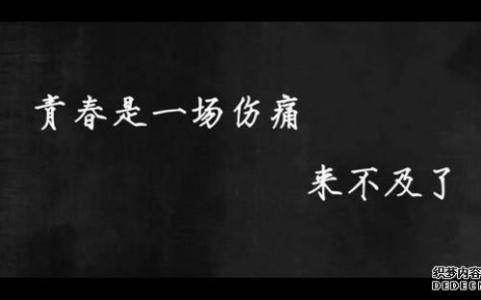 挥霍的青春一 青春，用完了才知道当初挥霍的太快