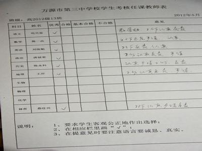 六年级上学期学生评语 高中上学期学生评语