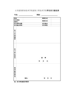 最新实习评语模板