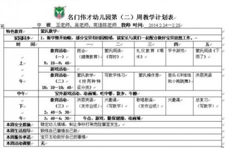 2017年幼儿园教学计划 2017幼儿园教学工作计划大全