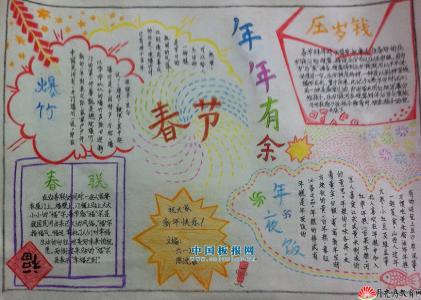 中小学生守则手抄报 中小学生2015羊年春节手抄报内容