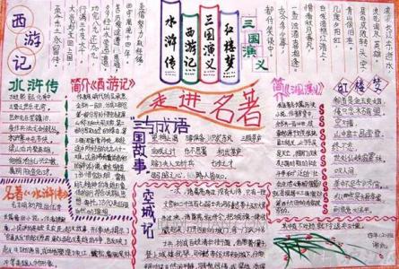 小学生水浒传手抄报 小学生四大名著手抄报