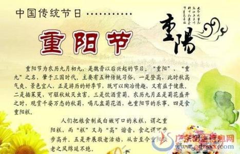 重阳节是什么节日 重阳节是什么意思