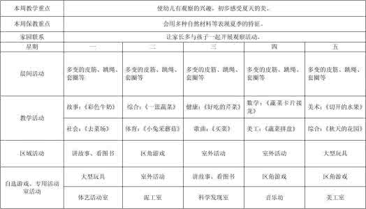 幼儿园秋季园务计划 乡中心幼儿园2010年秋季工作计划