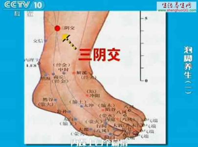 妇科疾病对应哪些穴位 “三阴交”-治疗妇科疾病穴位