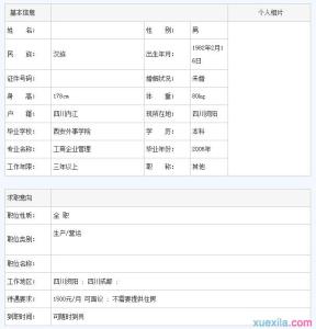 工商管理个人简历模板 工商企业管理专业个人简历模板