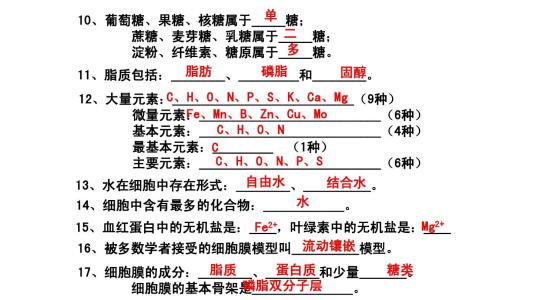 生物会考复习资料：生物和生物圈