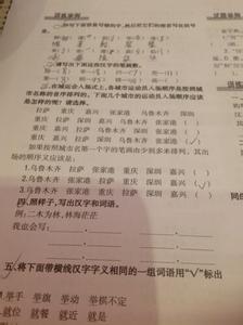 六年级语文试卷及答案 六年级语文下册第二单元试卷及答案