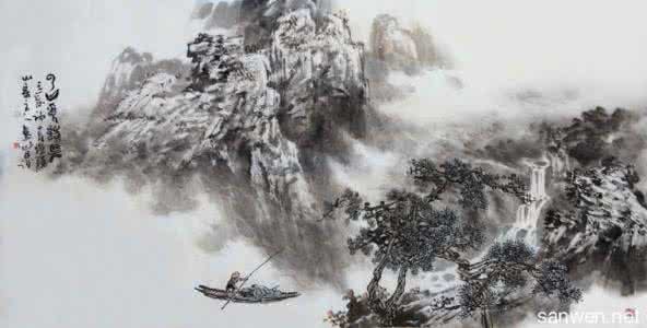 水墨山水画云雾画法 水墨山水画法，水墨山水画的画法