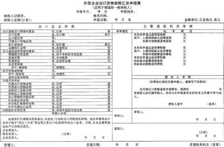 进出口货物征免税证明 出口货物退（免）税方法简述