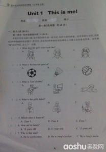 七年级上册数学试卷 七年级英语上册第三次阶段性检测试卷