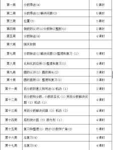 人教版六年级教学计划 人教版六年级数学上半年教学计划