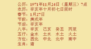 1972年五行属什么 1971年五行属什么