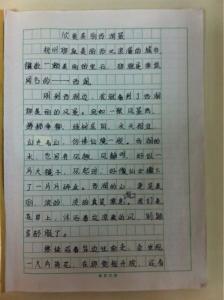 西湖游记作文500字 关于西湖的游记作文500字