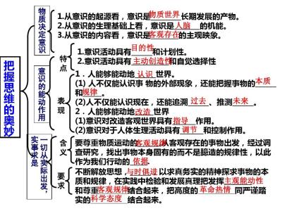 高二政治把握思维的奥妙期中复习考点