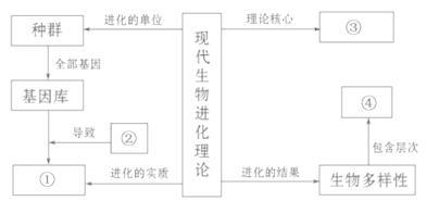 八年级生物单元测试题 八年级生物生物进化的学说同步测试题