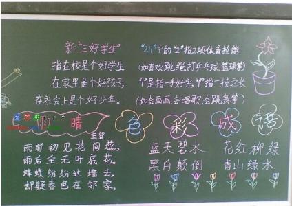 好好学习黑板报图片