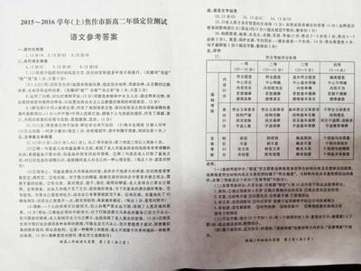 高二下语文同步学典 高二语文《鸿门宴》同步测试及答案