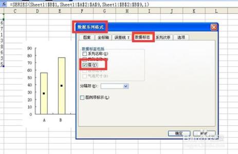 车灯标志对应图表 Excel2010中图表设置数据标志显示位置的操作方法