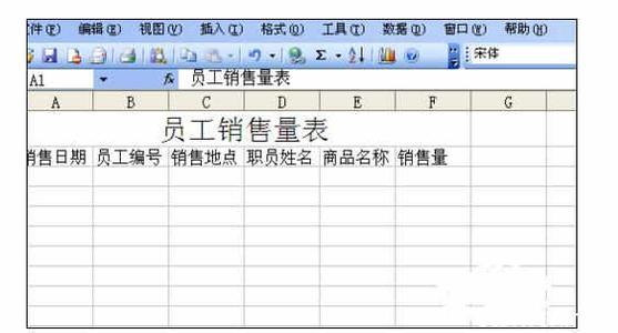 word2007多级列表 excel2007中制作员工销售量列表的方法