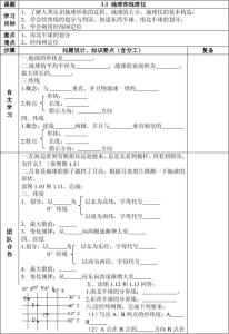 七年级地理下册导学案 七年级地理上册导学案