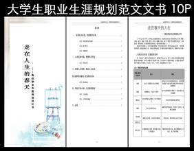 大学职业生涯规划前言 职业生涯规划书前言范文