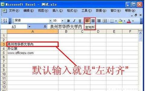 word2003默认对齐方式 excel 2003设置文本默认对齐方式教程