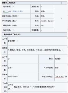 个人简历模板范文 服装个人简历模板_有关服装的个人简历范文