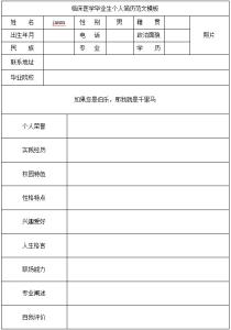 大学毕业生简历范文 大学毕业生简历范文图片