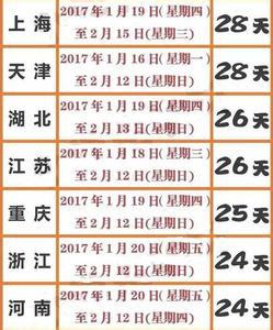 2017年什么时候放寒假 寒假什么时候放假_2017寒假什么时候放假