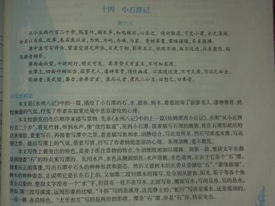 小石潭记导游词 八年级导游词小石潭记3篇