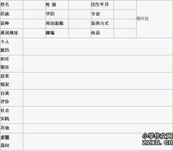 高中生个人简历范文 高中英文简历范文3篇