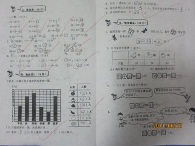 一年级期末试卷分析 秋期一年级数学期末试卷分析