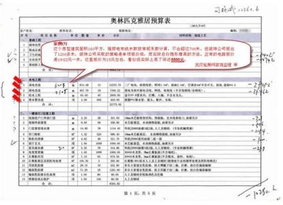 华浔装修报价单陷阱 装修报价单里的小陷阱 逃过去省几千块没问题