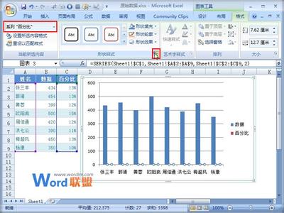 excel百分比图表制作 excel2007百分比图表如何制作