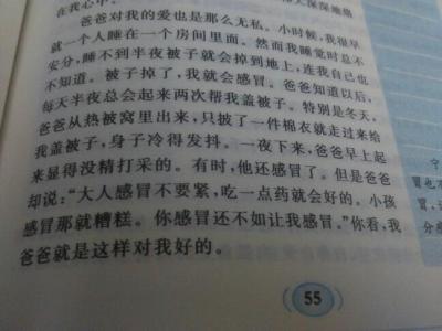 父爱无言 父爱无言初二作文600字4篇