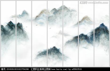 横幅山水画大图大全 创意山水画图片大全大图